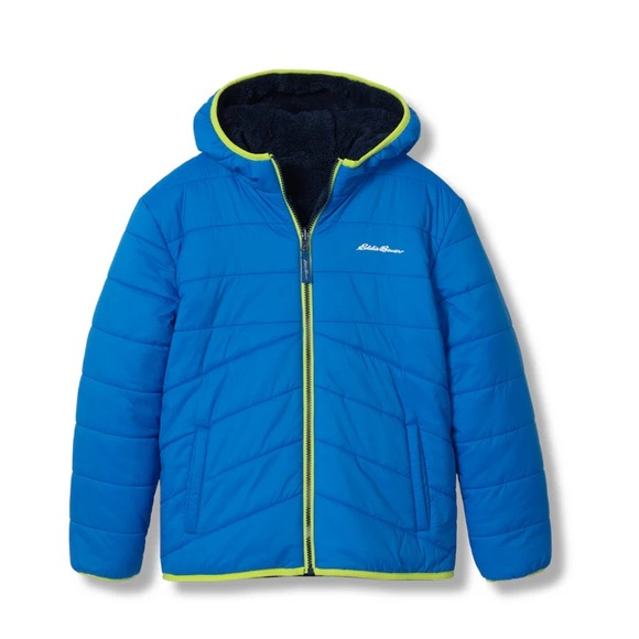 Eddie Bauer Other - EDDIE BAUER - Toddler Deer Harbour Reversible Hooded Jacket in Nautical Blue 3T